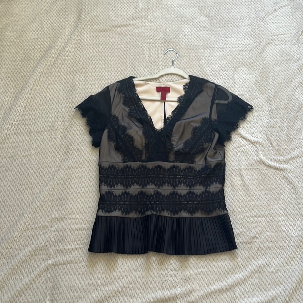 Black evening blouse